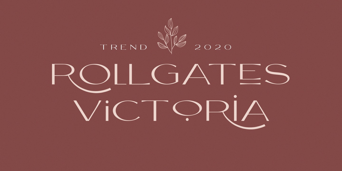 Пример шрифта Rollgates Victoria